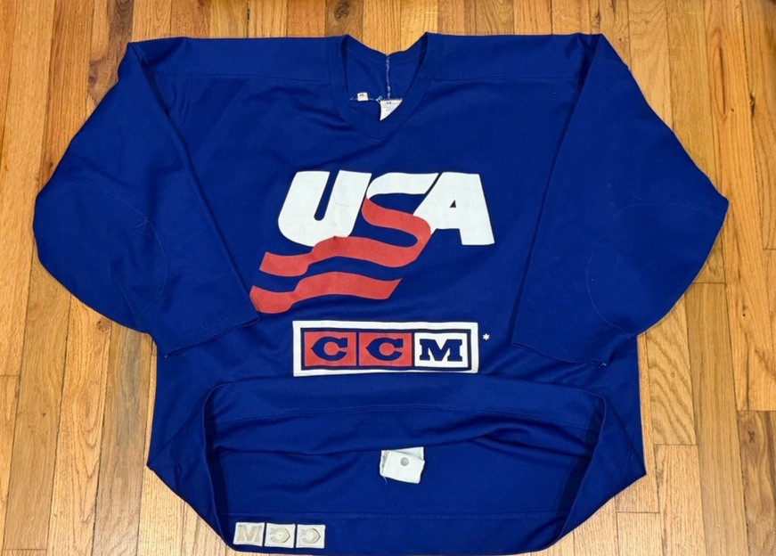 Team USA Game Used  Practice CCM Authentic   Hockey Jersey Mens 54