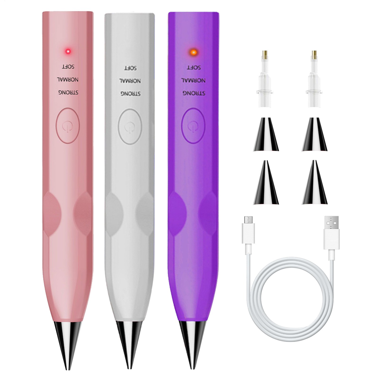 Gem Painting Pen 3-Level Electric Drill Bead Dot Pen With Tips 