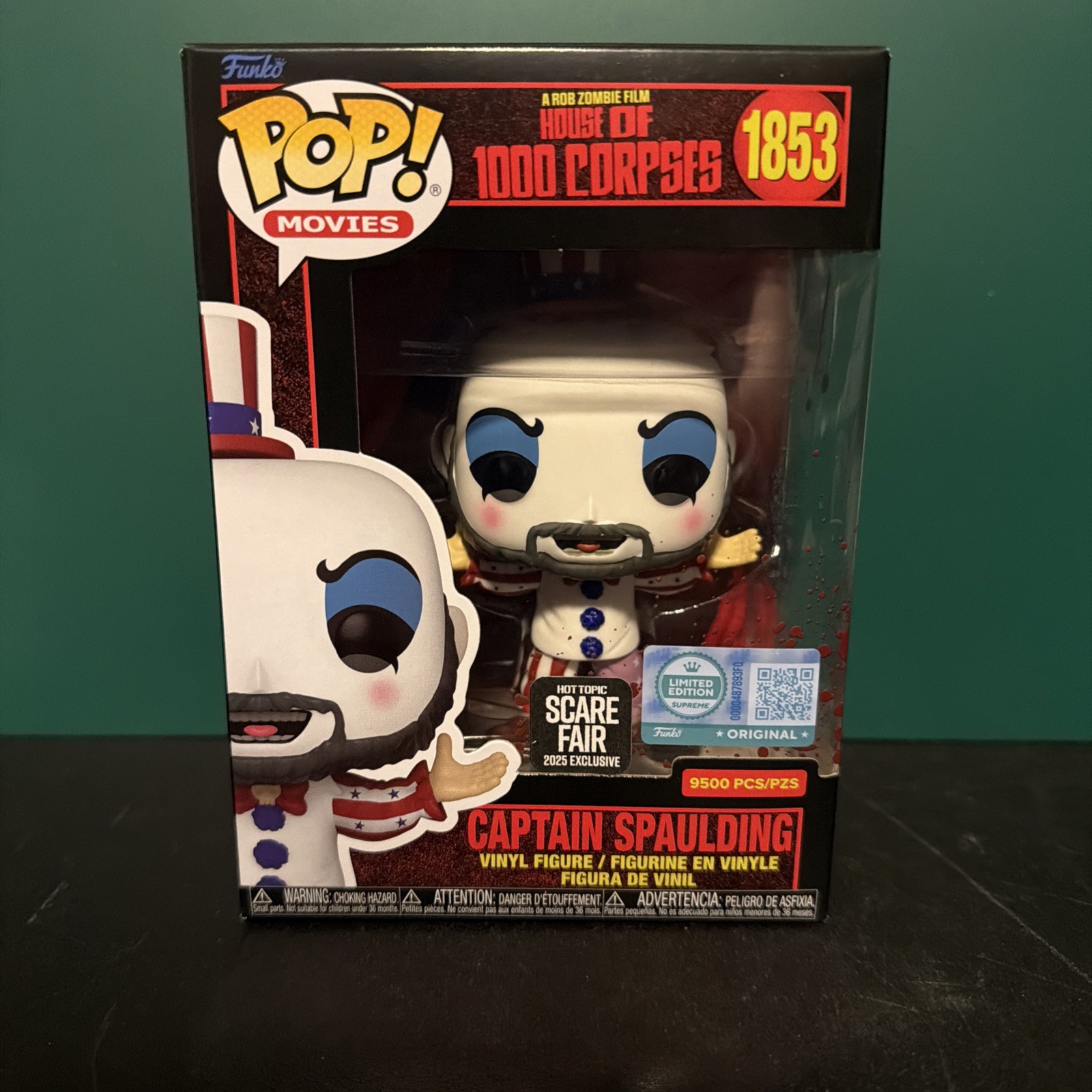 Funko Pop! Captain Spaulding Scare Fair 2025 Hot Topic Exclusive LE 9500