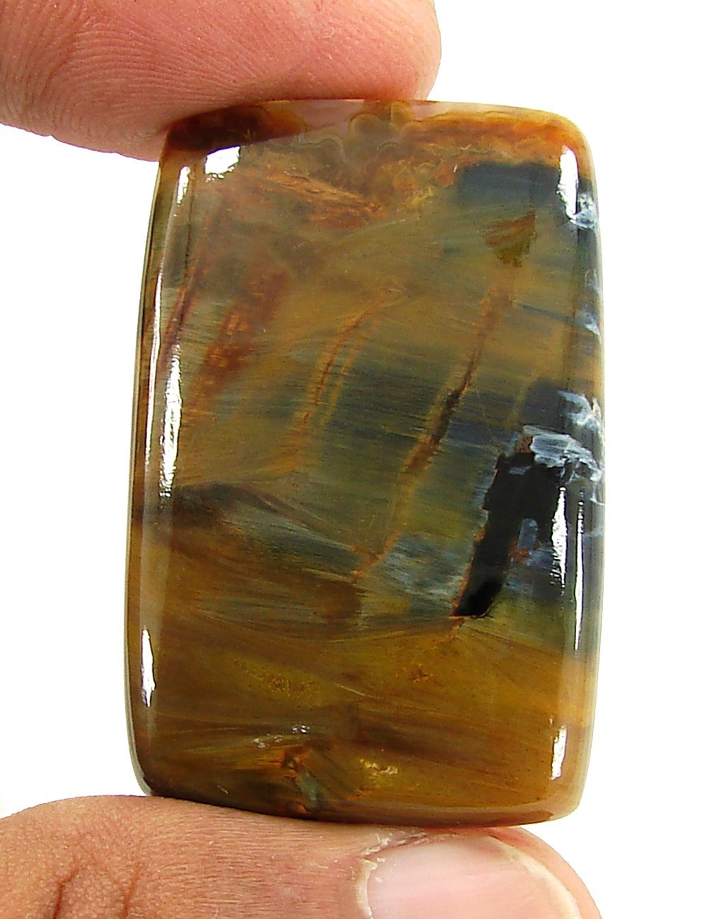 58.30 Ct Natural Pietersite Loose Gemstone Cabochon Wire Wrap Stone - 19605