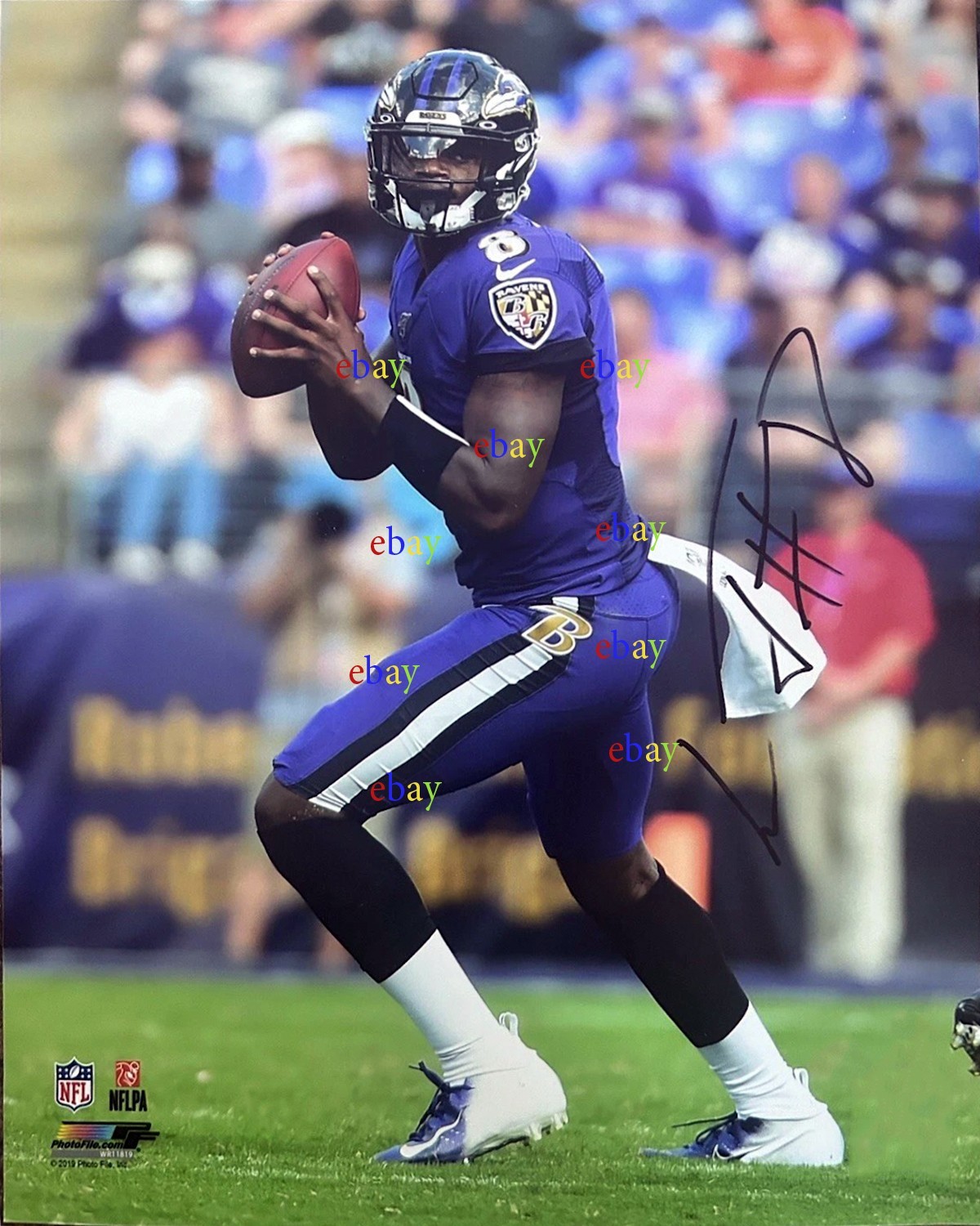 Lamar Jackson Baltimore Ravens Signed Autographed 8x10 photo Reprint