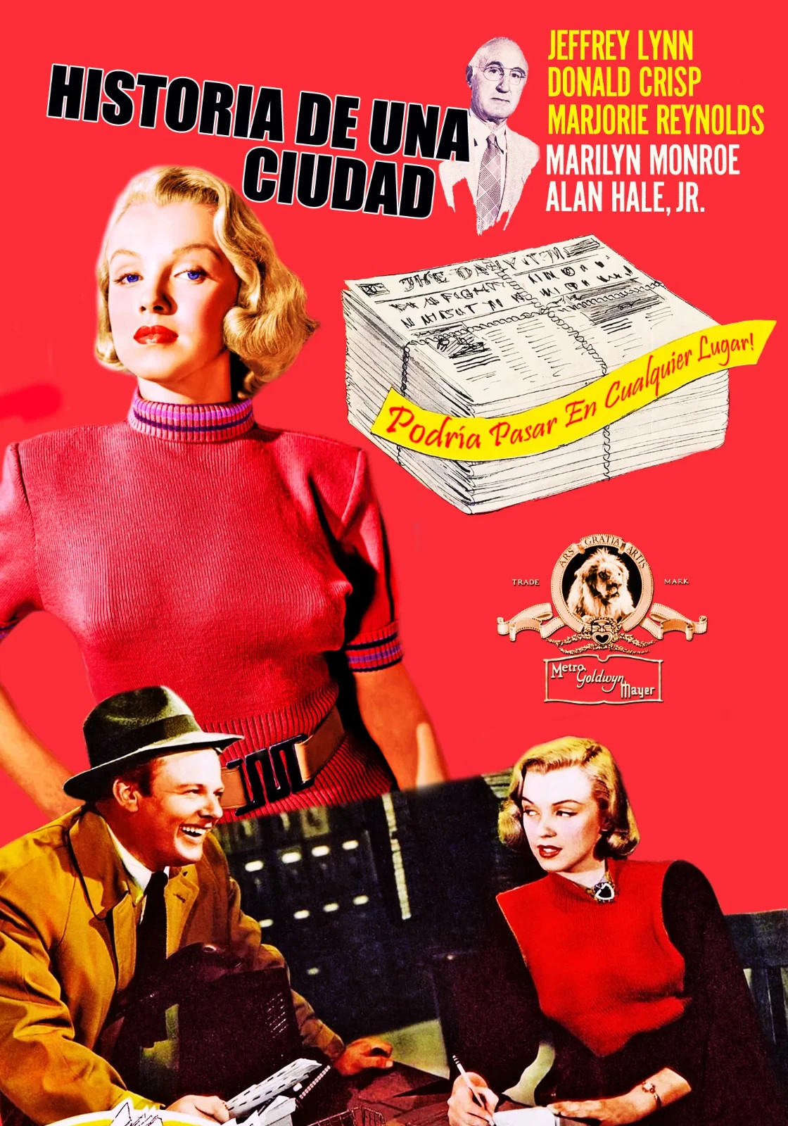 HOME TOWN STORY 1951 Marilyn Monroe Melodrama Classic Film Reproduction Postcard