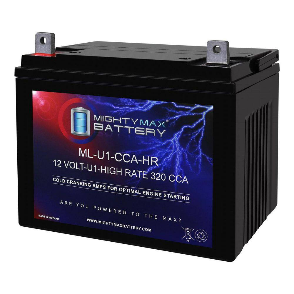 ML-U1-CCAHR 12-Volt 320CCA Battery for Johndeere 185 17 HP 300CCA Mower