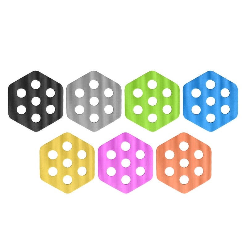 12lots Hexagonal Surfboards Grip Pad Antislip Mats Water Sports Deck Pad