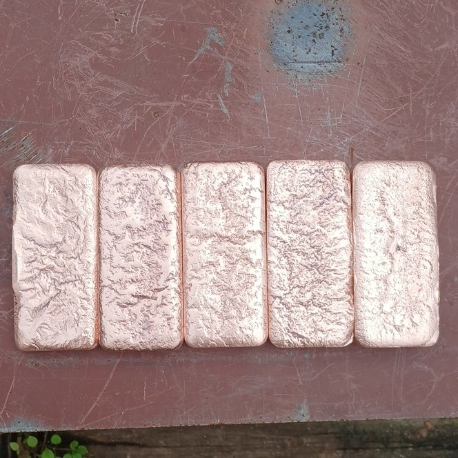 Copper Ingot Bars Hand Poured 1+ lb each