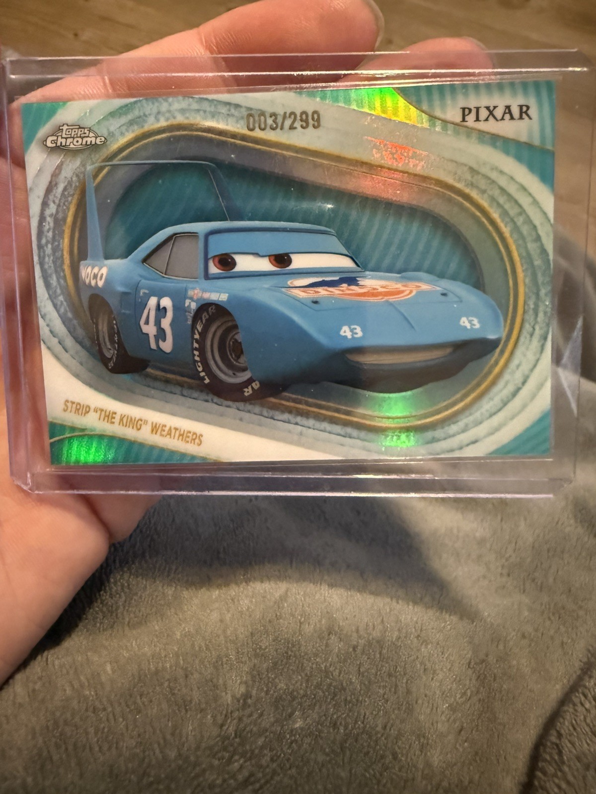 2025 Topps Chrome Disney Strip "The King" Weathers Teal Refractor 003/299 #57