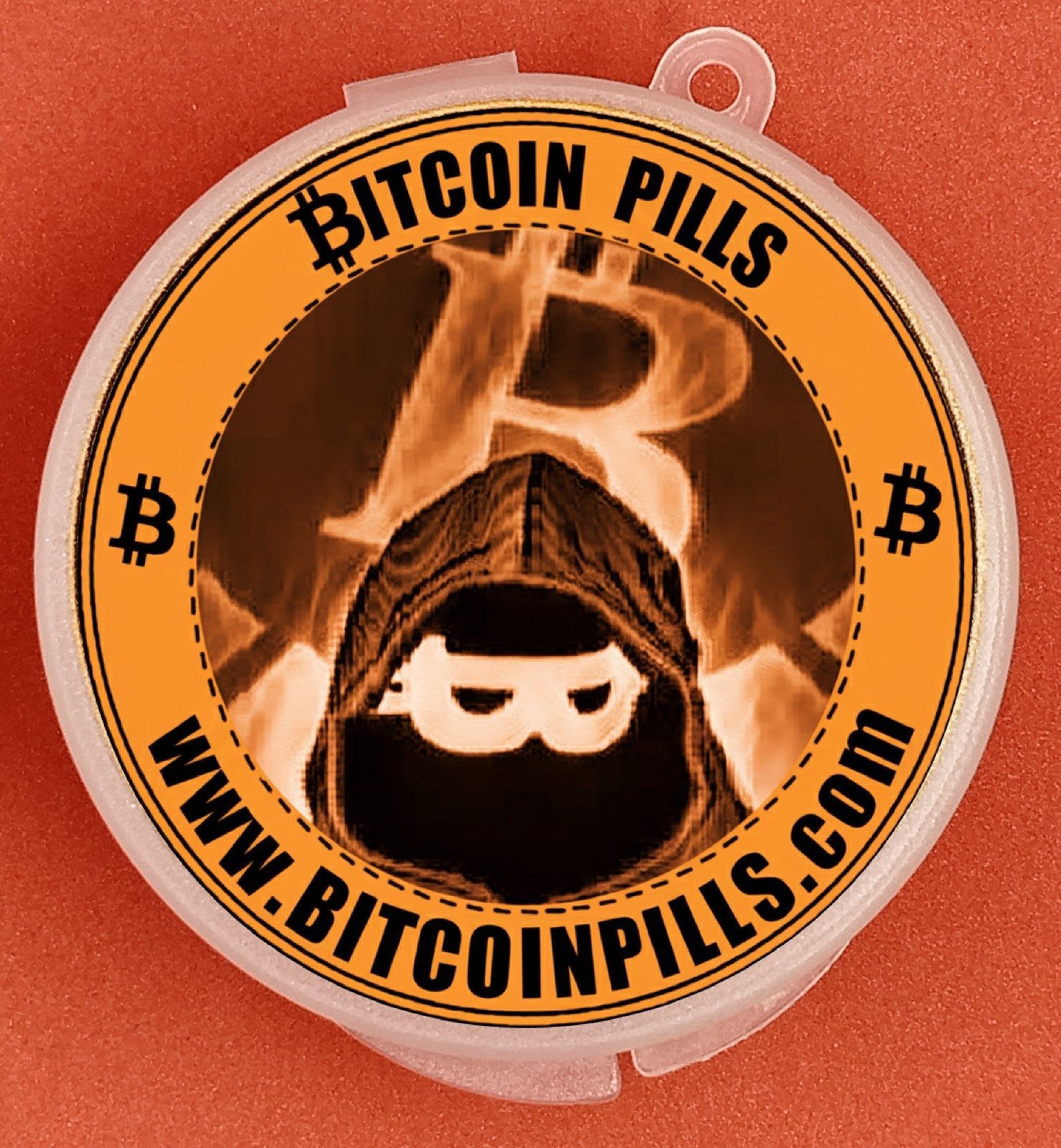 Bitcoin Orange Pill Loaded with 2,000 Satoshi -Physical Bitcoin like Casascius