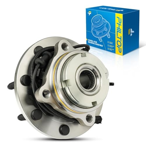 PHILTOP 515058 Front Wheel Bearing Hub Assembly for Silverado 2500 HD 2001-2006,