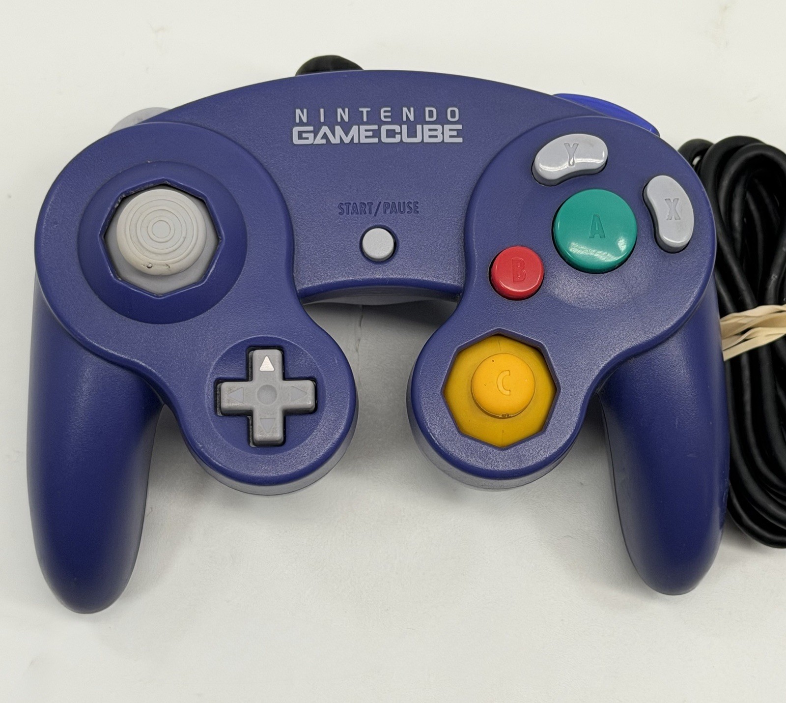 Nintendo GameCube Controller Purple Indigo OEM Original DOL-003 Tested Cleaned
