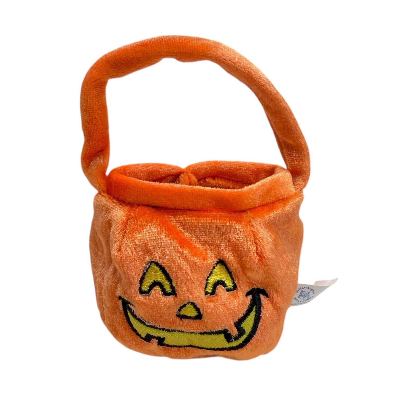 Build-A-Bear Pumpkin Trick Or Treat Bag Tote Teddy Halloween Plush Accessory