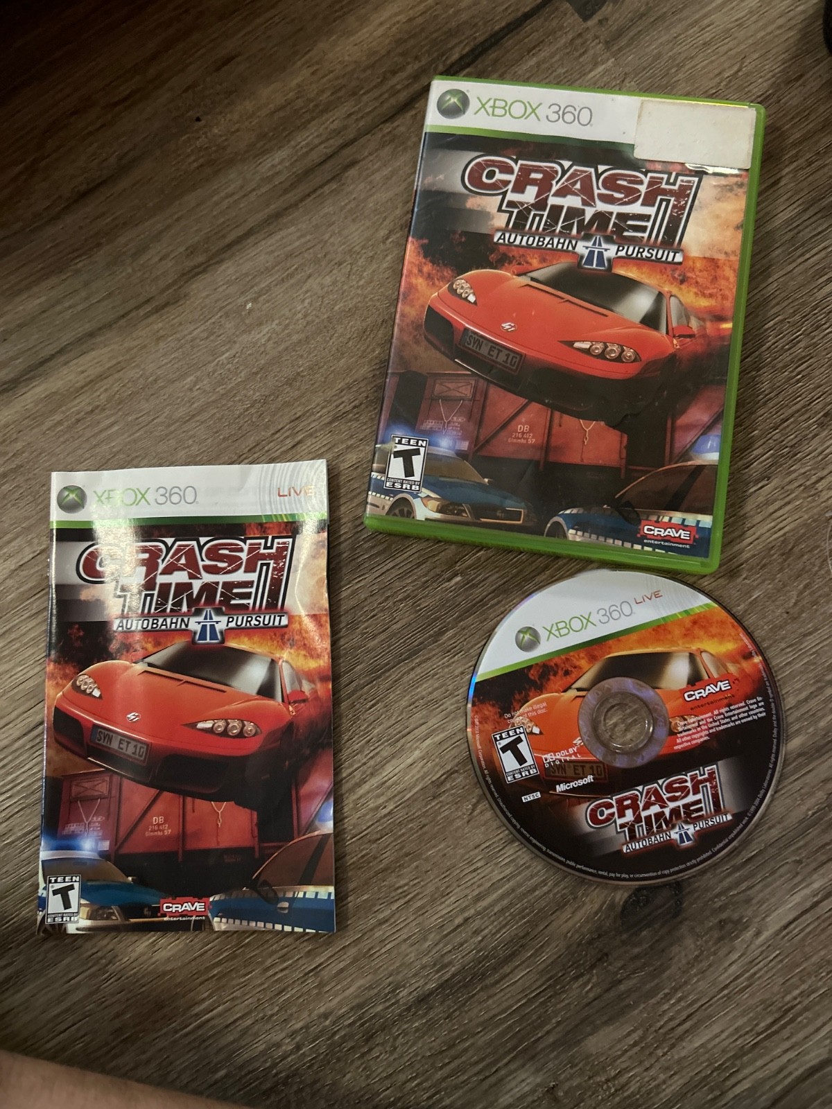 Crash Time: Autobahn Pursuit (Microsoft Xbox 360, 2008)