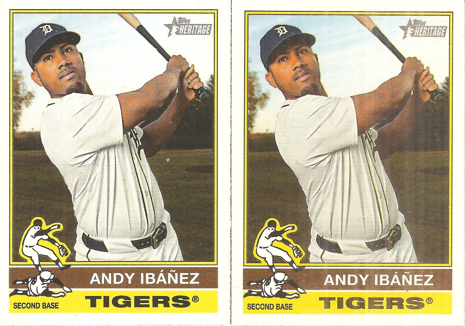 2 CARD 2025 TOPPS HERITAGE ANDY IBANEZ BASEBALL CARD LOT #94