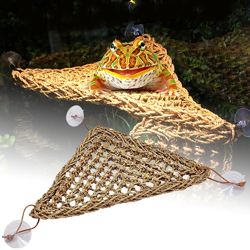 Reptile Lizard Lounger Bearded Dragon Hammock,100% Natural Seaweed Hammock