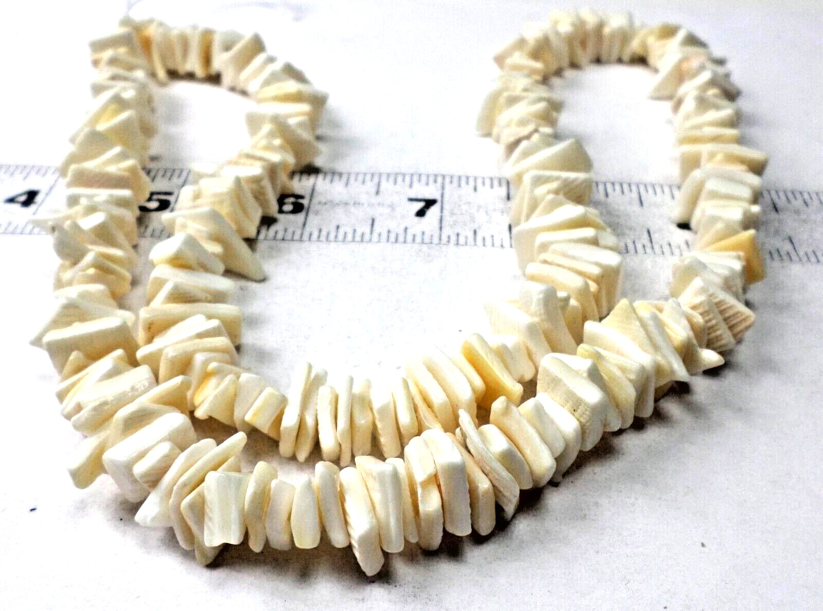 25+" Strand Cream Mother Of Pearl Shell Gemstone Square Thick Chip Beads 10-15mm