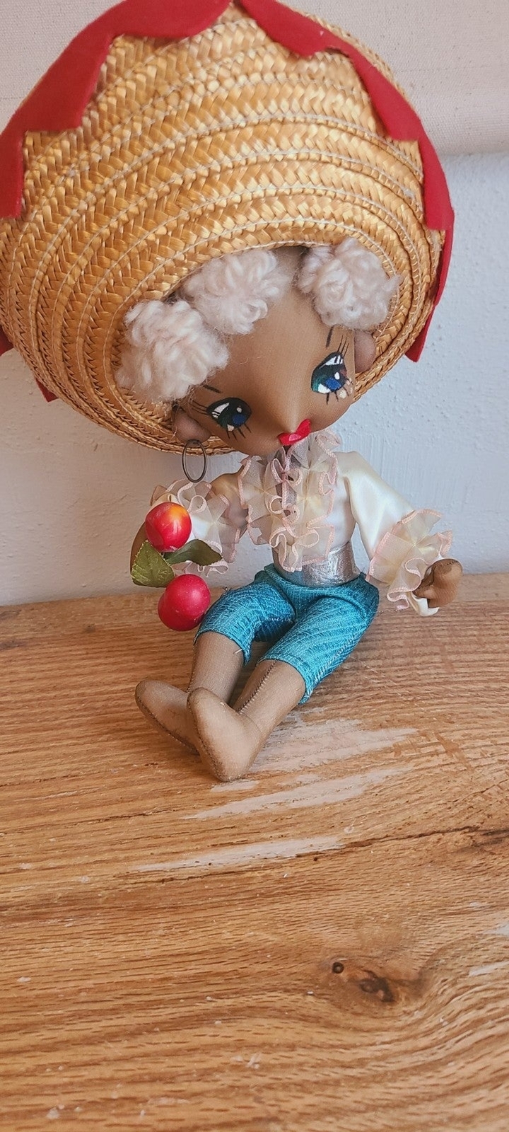 Unusual handmade vintage doll.