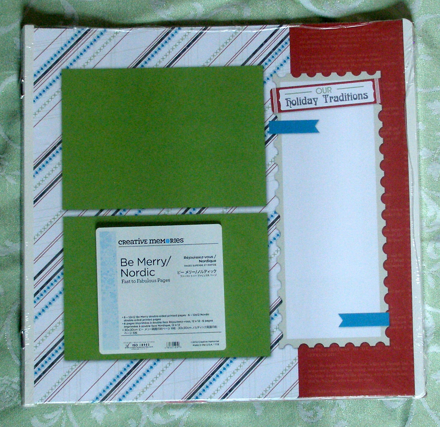 Creative Memories 12 x 12 Be Merry/Nordic Scrapbook Pages TRUE size NIP