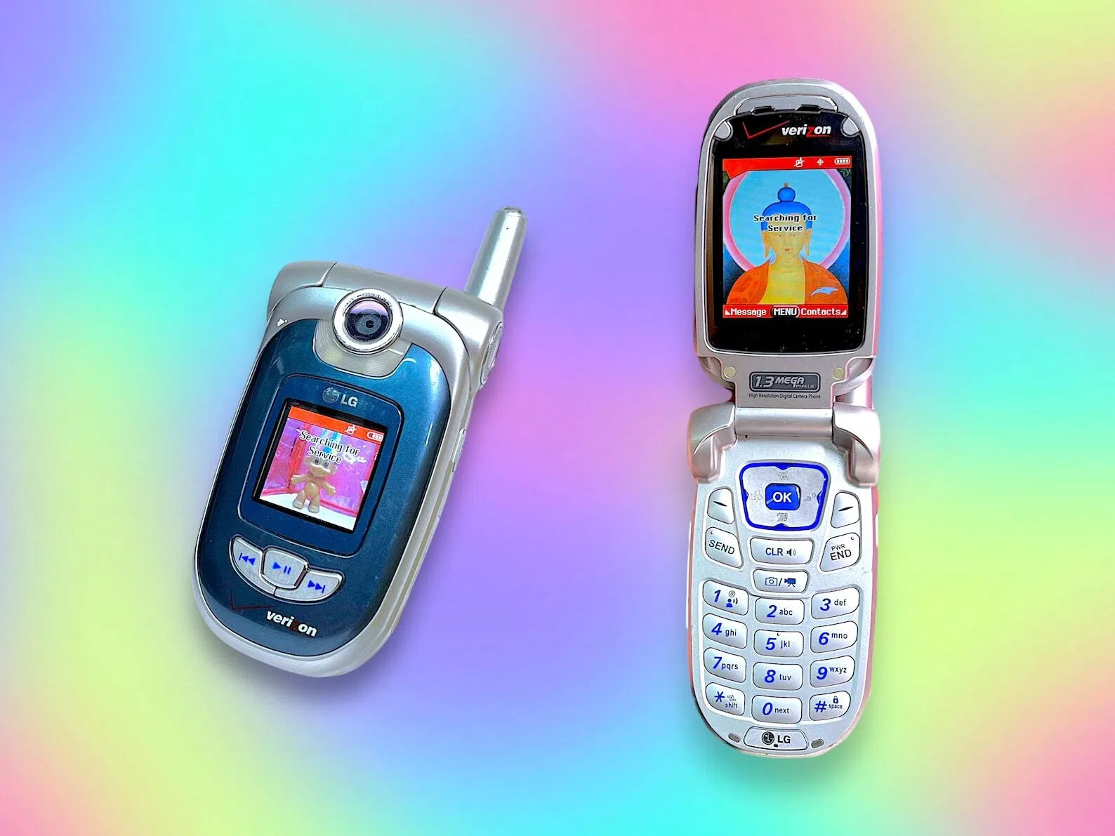 Vintage Y2K LG Camera Flip Cell Phone.Works! Rare!