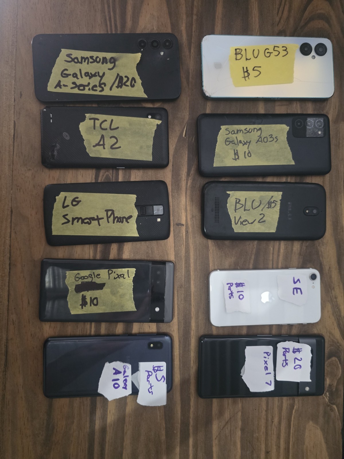 Cell Phone & Tablet Lot For Parts