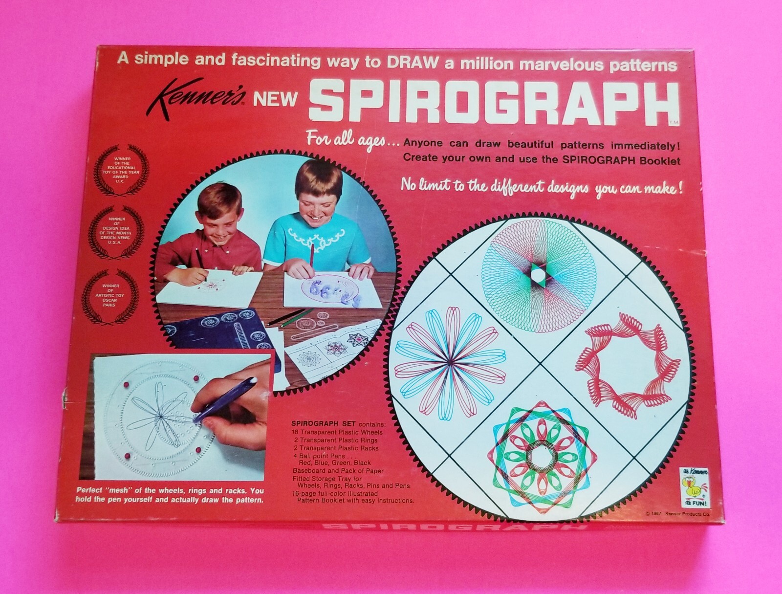 Vintage 1967 Kenner’s Spirograph No. 401 - Near Complete - Blue Tray