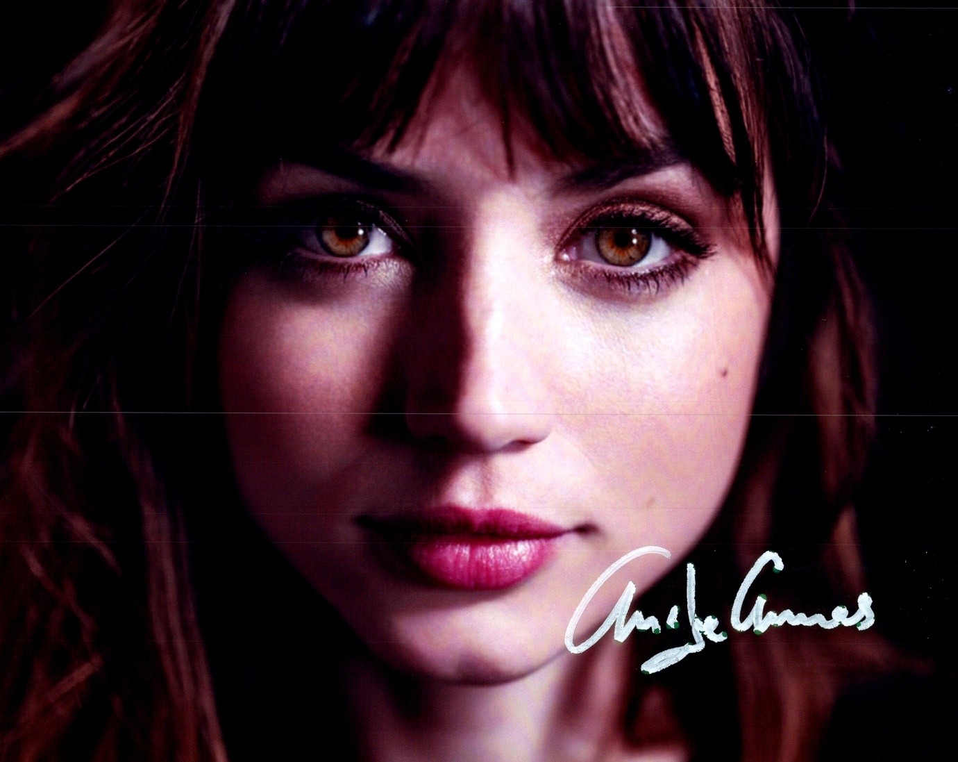 Ana de Armas Portrait Glossy Lips Signed Autographed Photo Authentic 8X10 COA