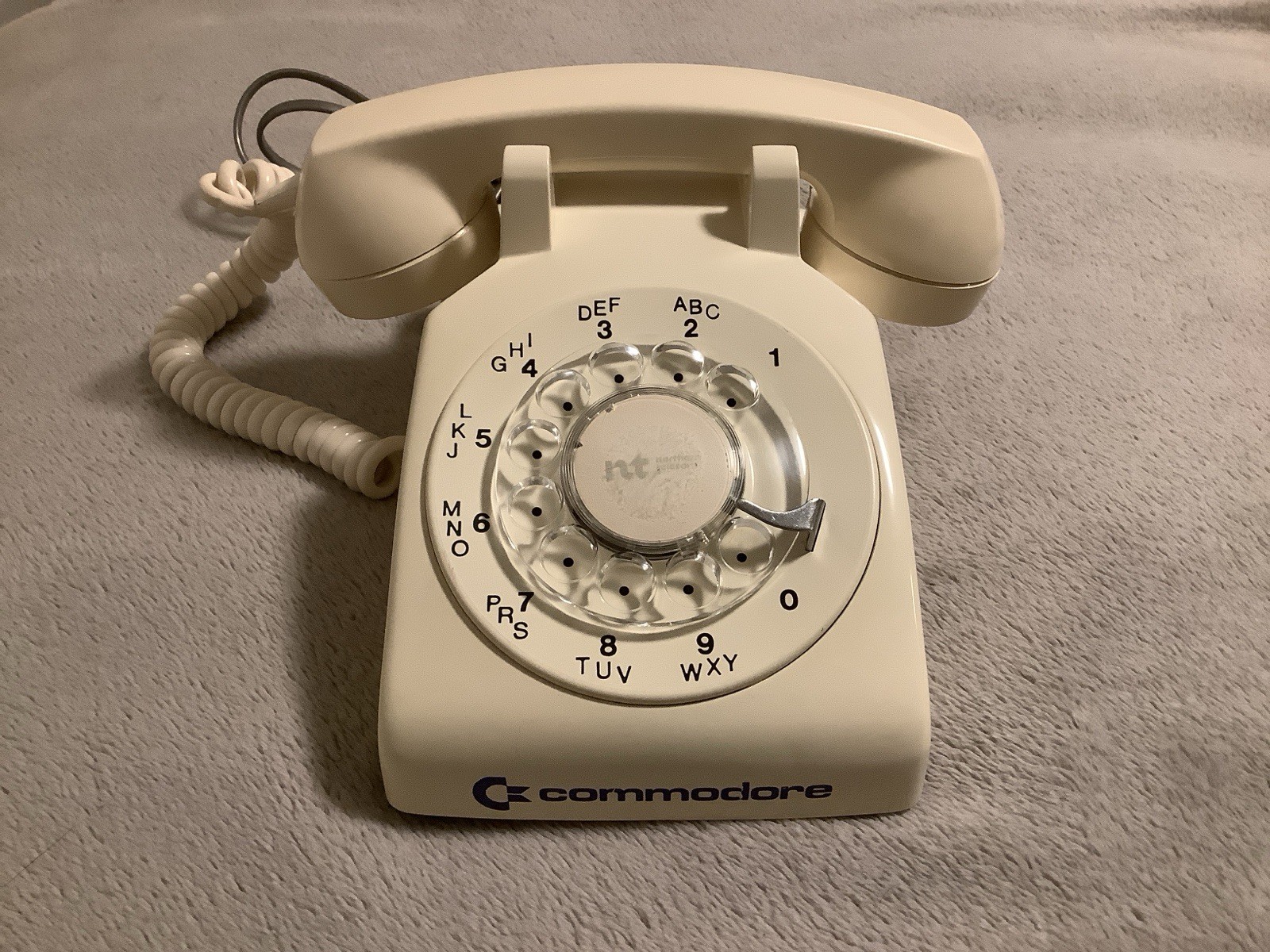 Commodore Rotary Phone 1983 Vintage Telephone Northern Telecom Canada RARE