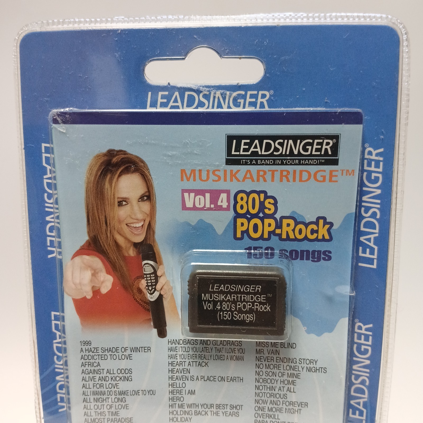 NEW Leadsinger Musikartridge Vol 4 80'S POP ROCK 150 SONGS  LS-2100 & LS-3000
