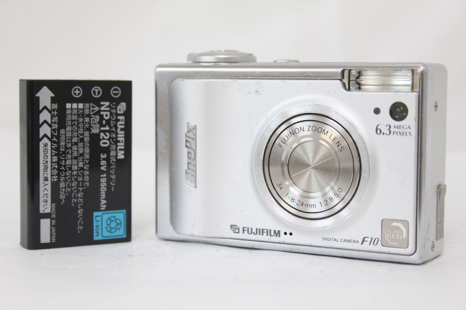 Fujifilm FinePix F10 6.3MP Compact Digital Camera Silver From Japan