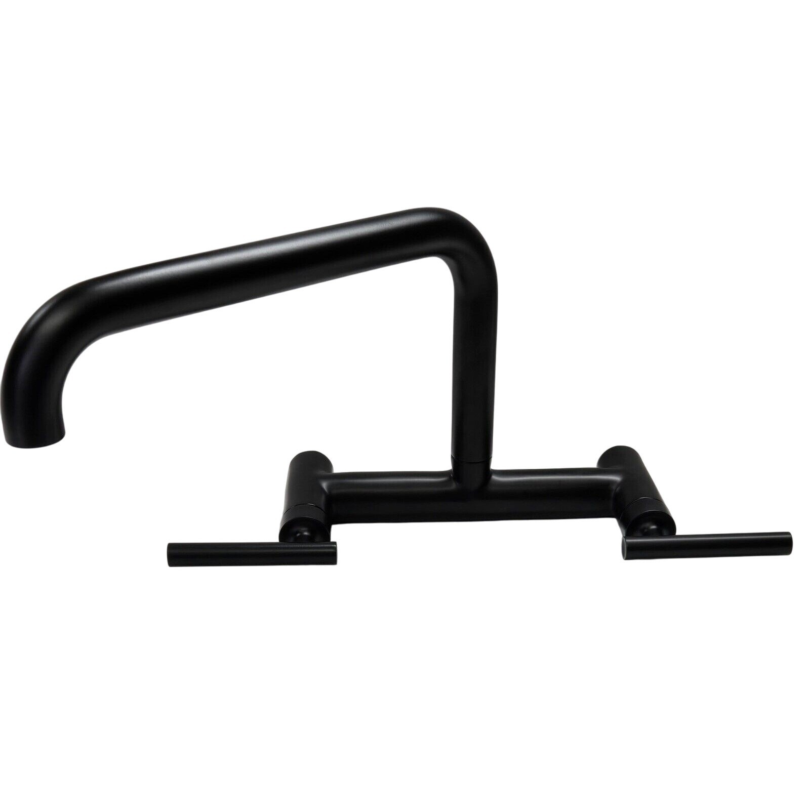 Kohler 7549-4-BL Purist 1.8 GPM Wall Mounted Bridge Kitchen Faucet - Matte Black