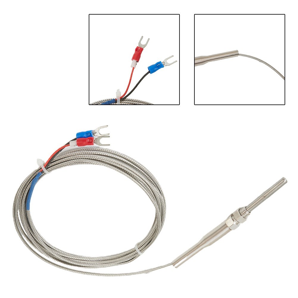 K-Type Thermocouple 50mm Probe Sensors High Temperature Spade Type Practical