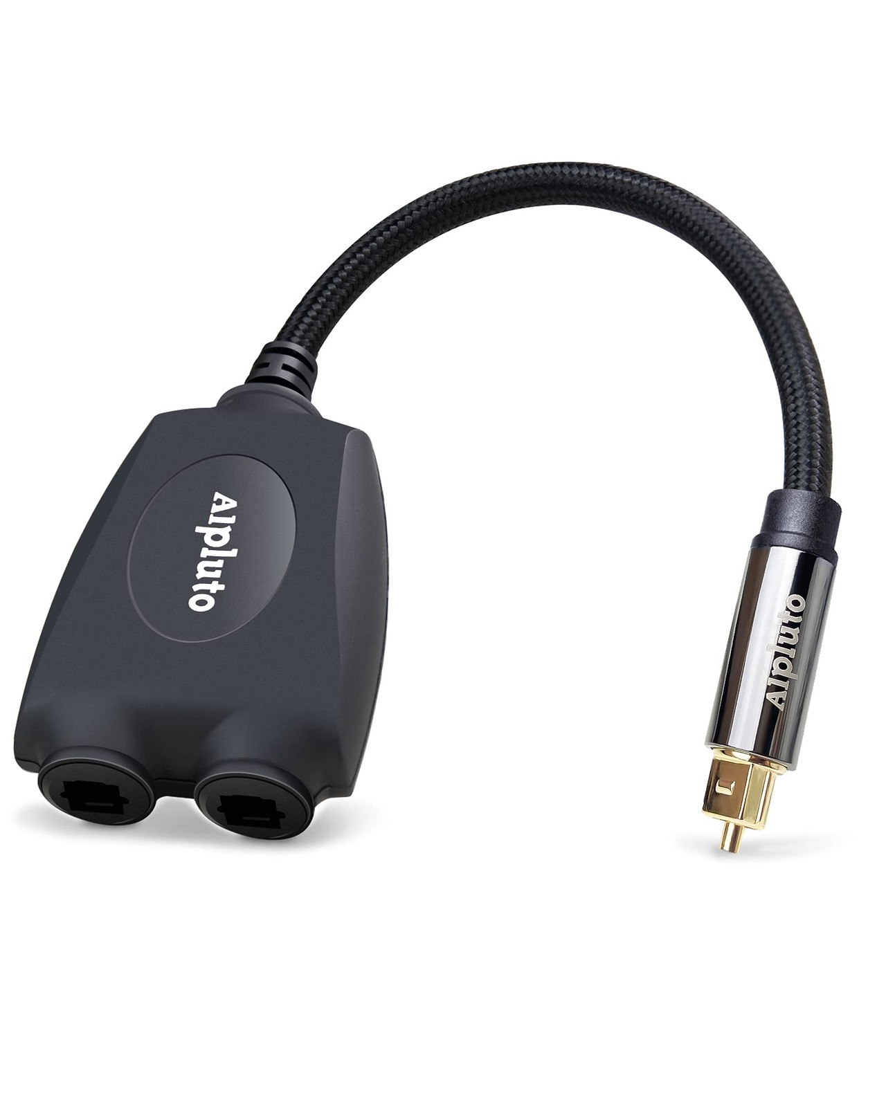 Alpluto Optical Audio Cable Splitter, Fiber Optic Audio Cable 1 in 2 Out Digi...