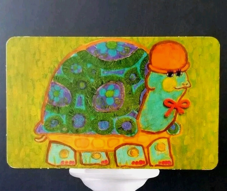 1960s Turtle Postcard Cardboard Postal Plaques Buzza Cardoza Anaheim California