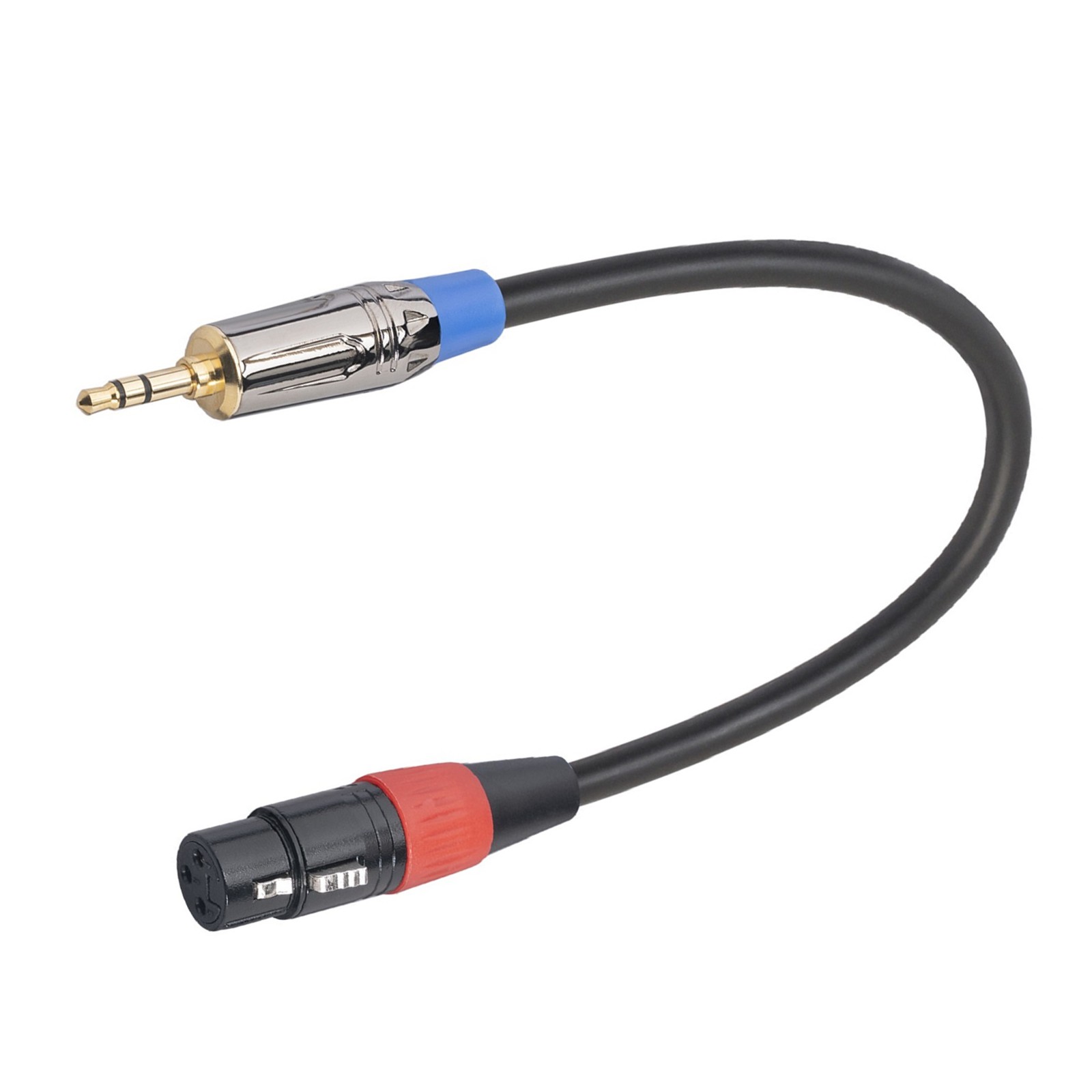 3.5mm TRS Male to 3Pin XLR Female Cable Microphone Mic Audio Adapter Cable