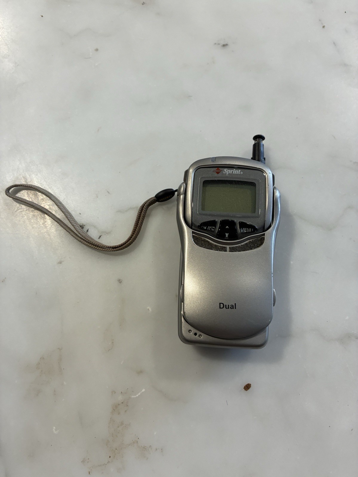 Vintage Samsung SCH-3500 Digital LCD Display Sprint Cellular Flip Phone Untested