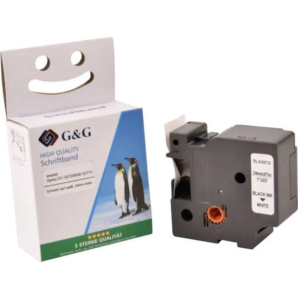 G&G 5D53713P-TD Tape Cassette Character Color: Black