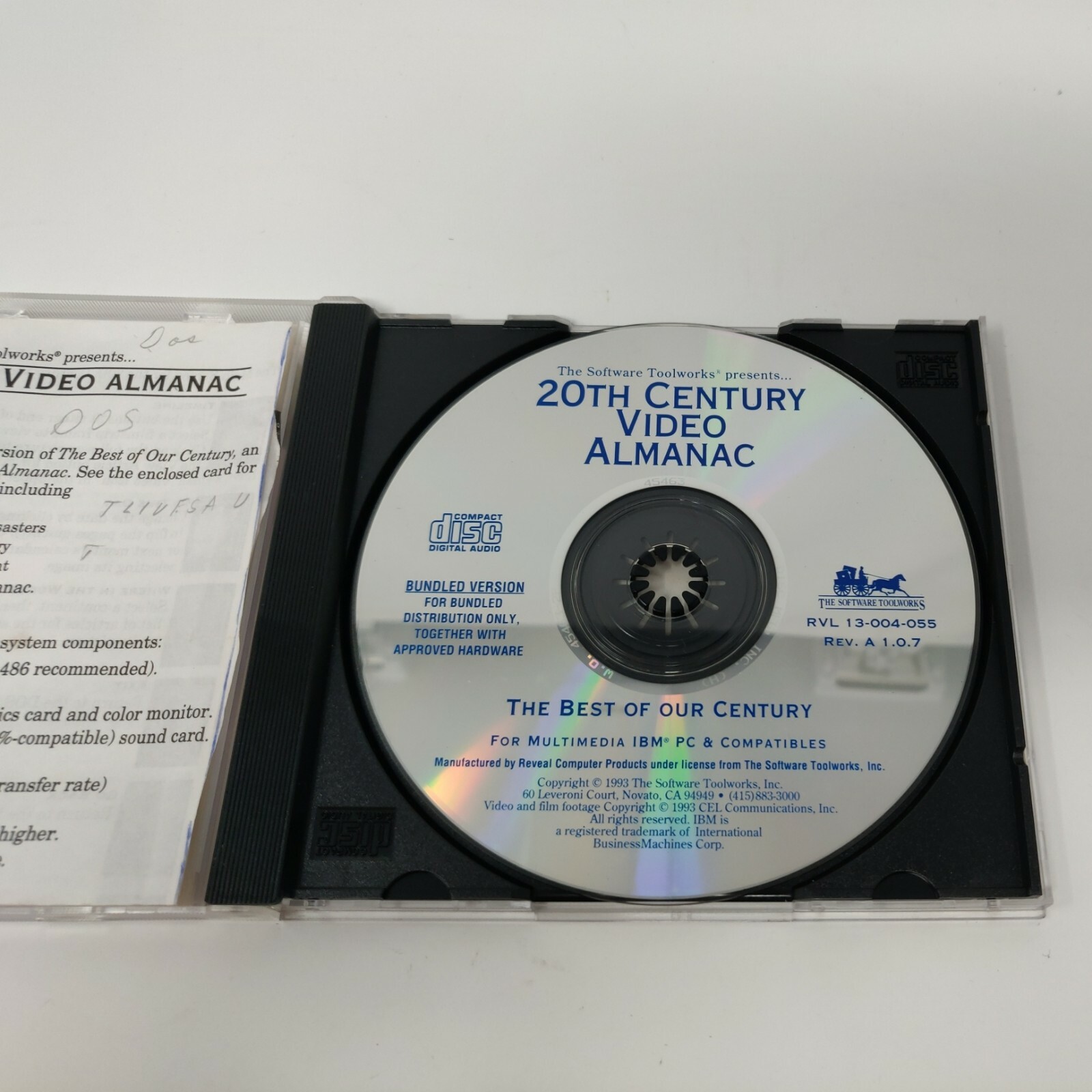 20th Century Video Almanac: Sports (PC-CD, 1993) for DOS/Win