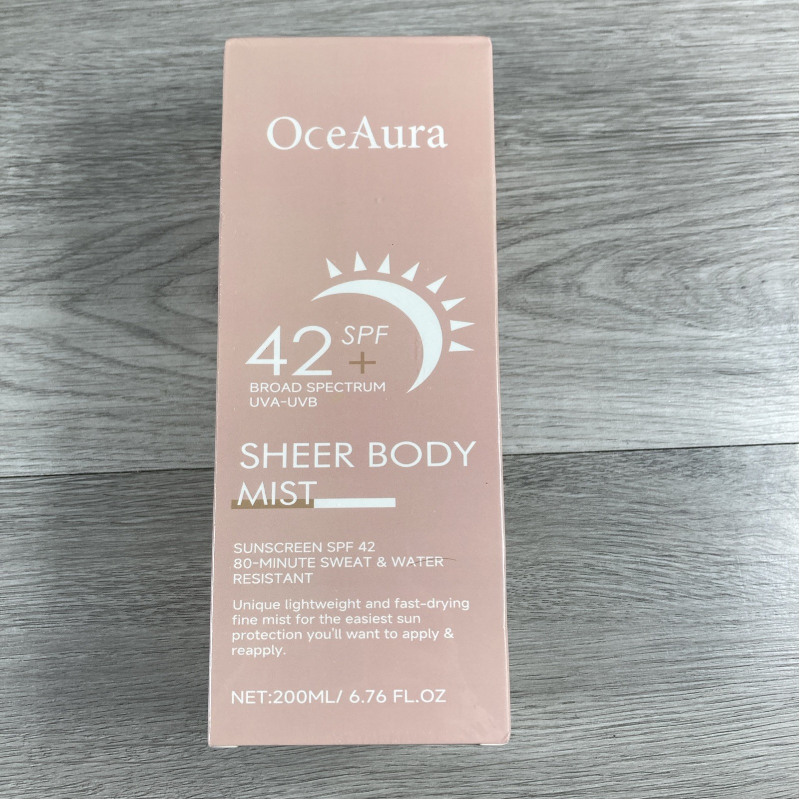 OceAura 42 SPF Sheer Body Mist Sunscreen 200 ML / 6.76 Fl Oz