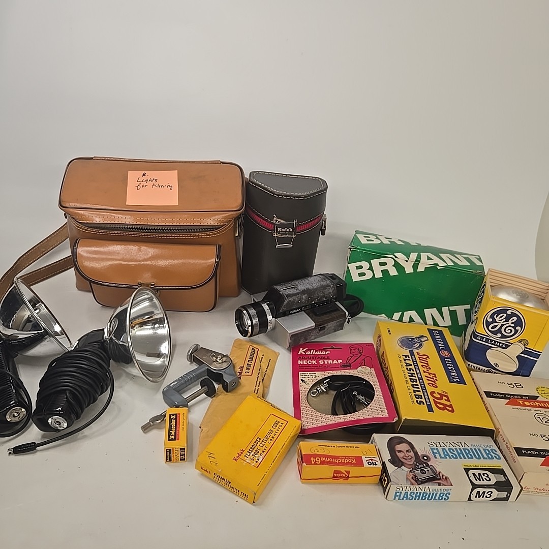 Vintage Camera Equipment Lot Kodak (Untested Parts Only)