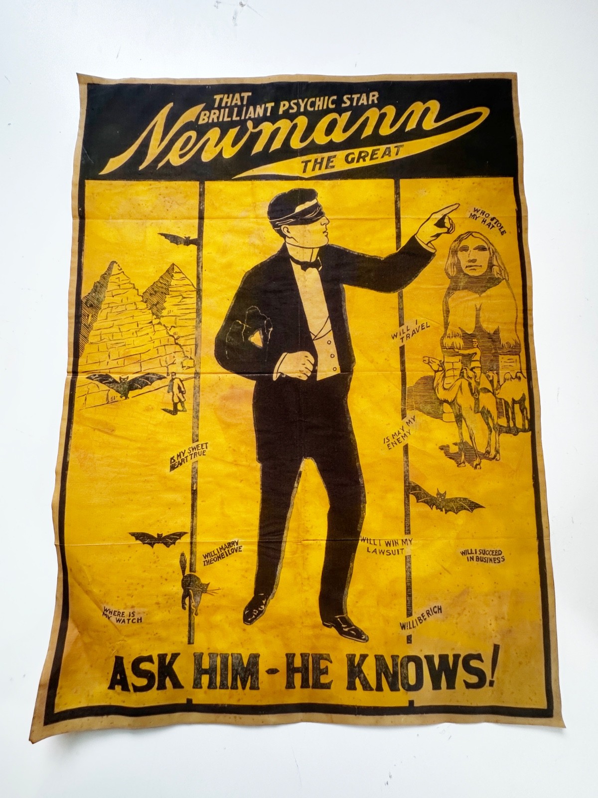 vintage Newmann Magician 18x24" poster art Reproduction home decor