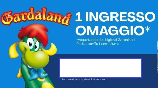 Gardaland Park Free Entrance Ticket Expires 2/11/2025 (Buy 2)
