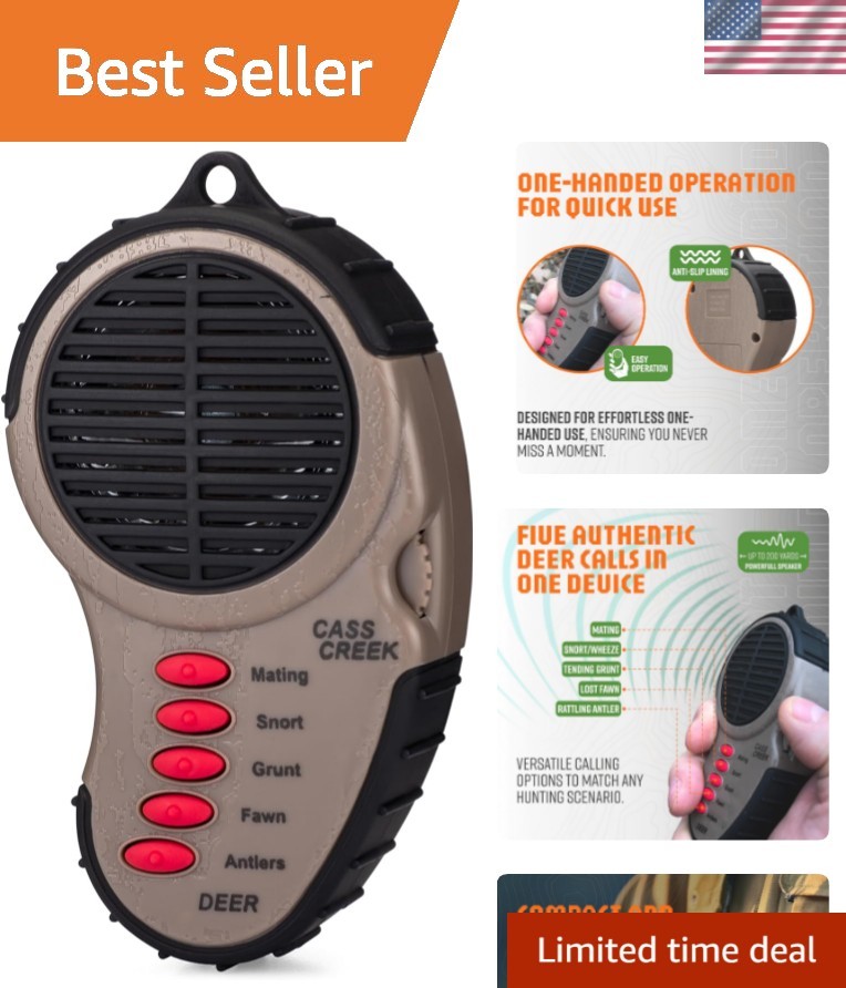Durable Electronic Hunting Call with Instant Stop - Expertly Designed for All