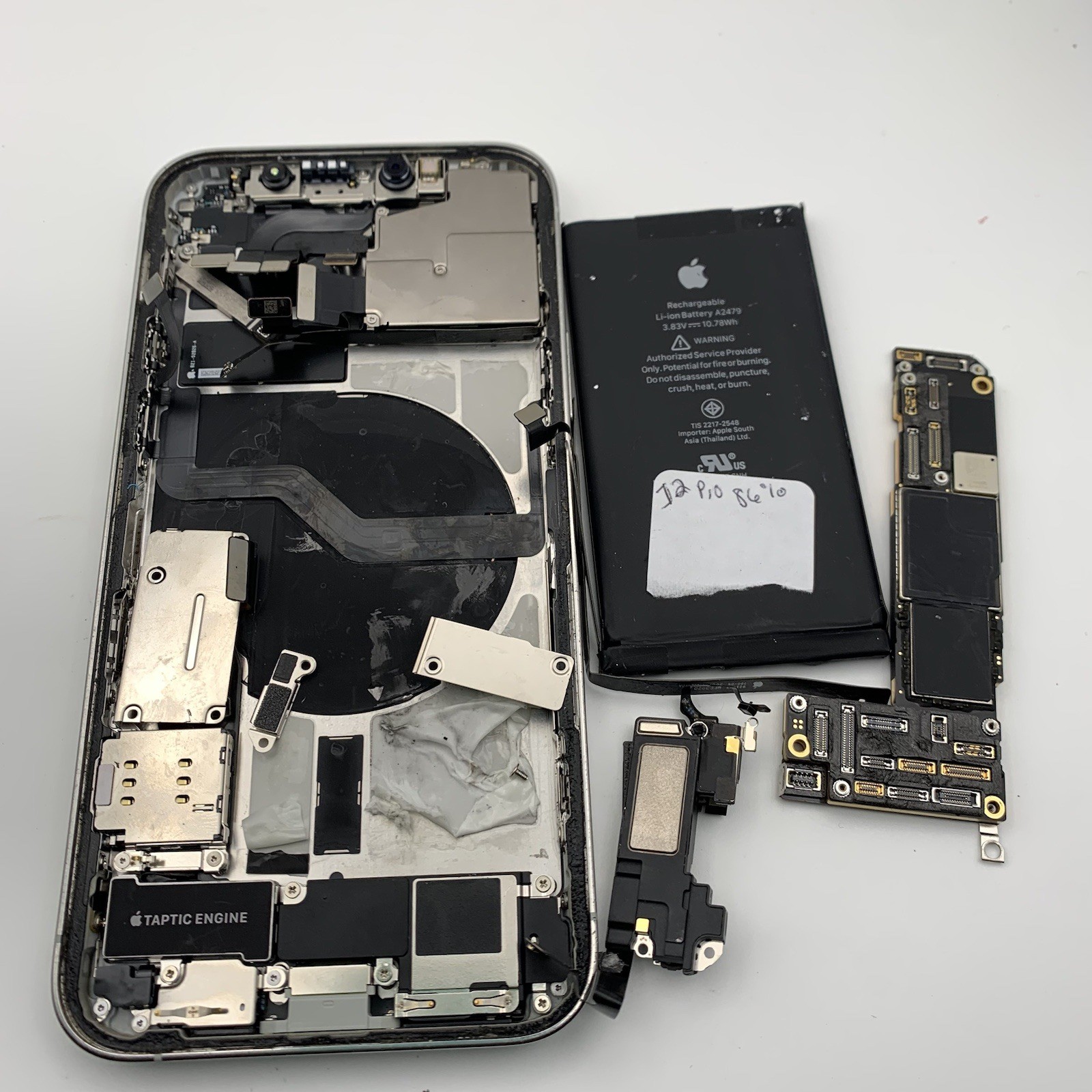 Apple iPhone 12 Pro Genuine OEM HOUSING & Components & Battery BH 86% TESTED