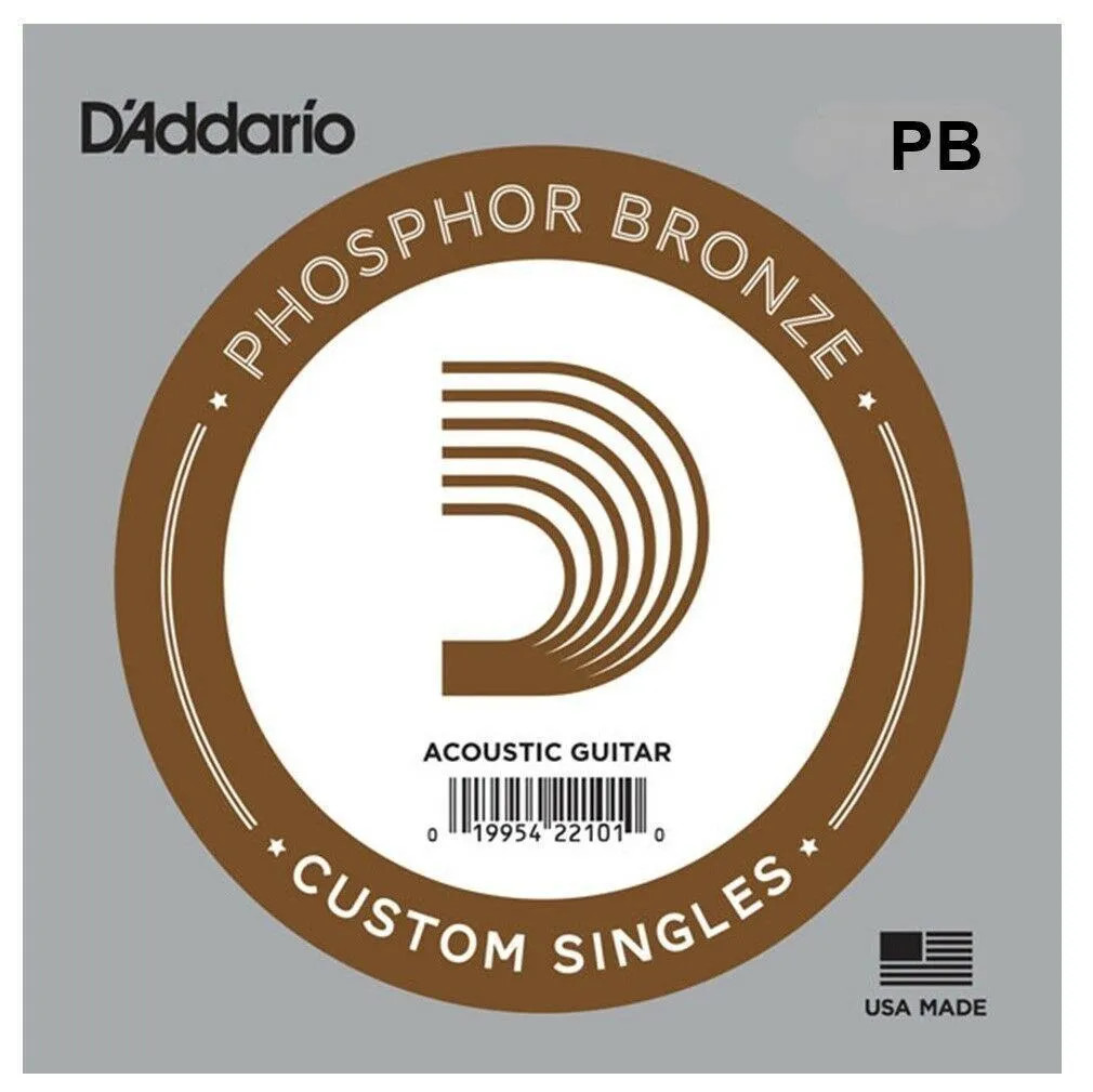 D'Addario 1 Single Phos Bronze .020 Acoustic Guitar , PB020