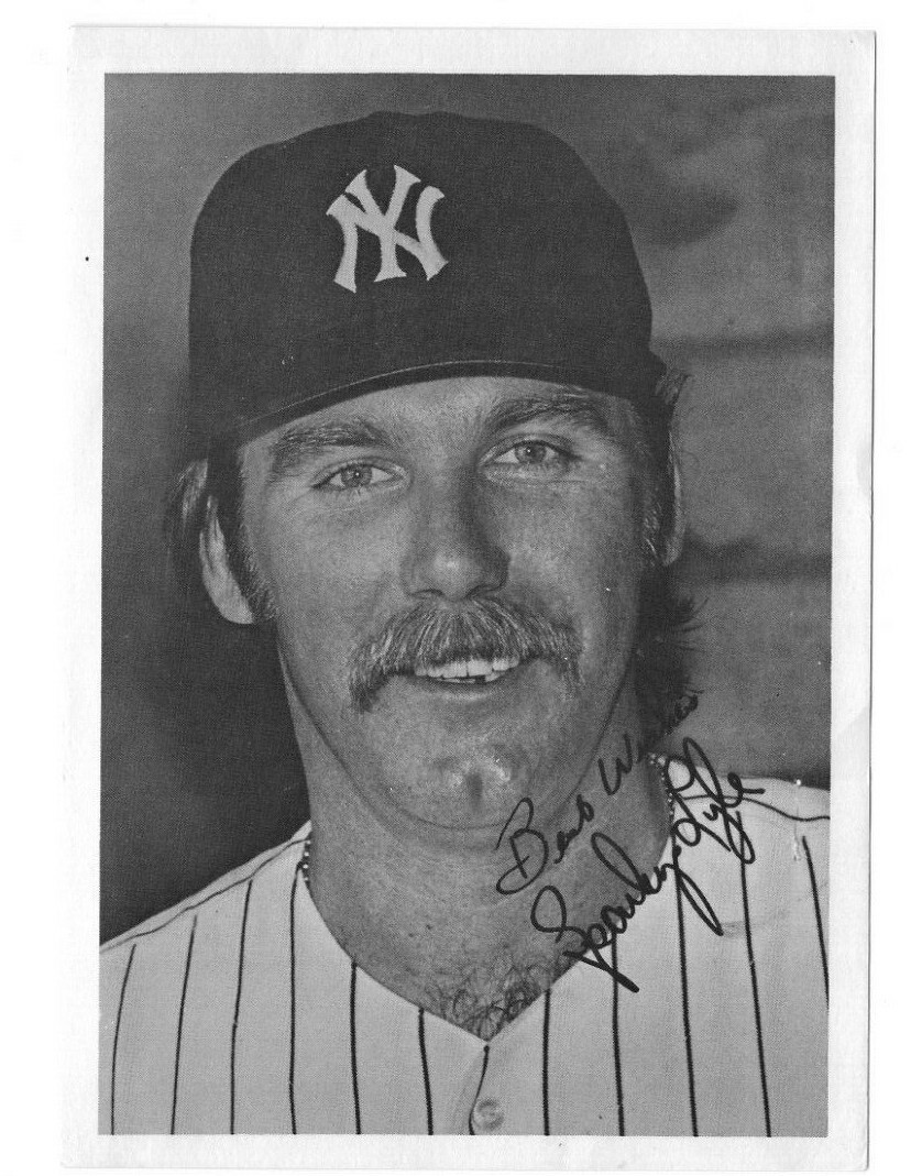 1975 New York Yankees Autographed 5x7 Photo SPARKY LYLE