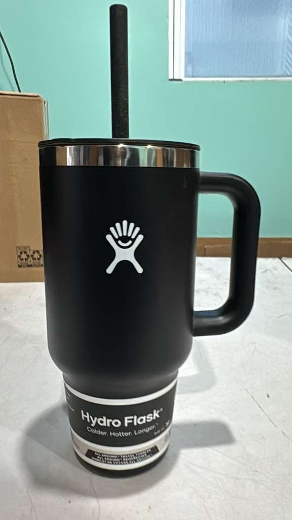 Hydro Flask All Around Travel Tumbler Black 32oz Straw