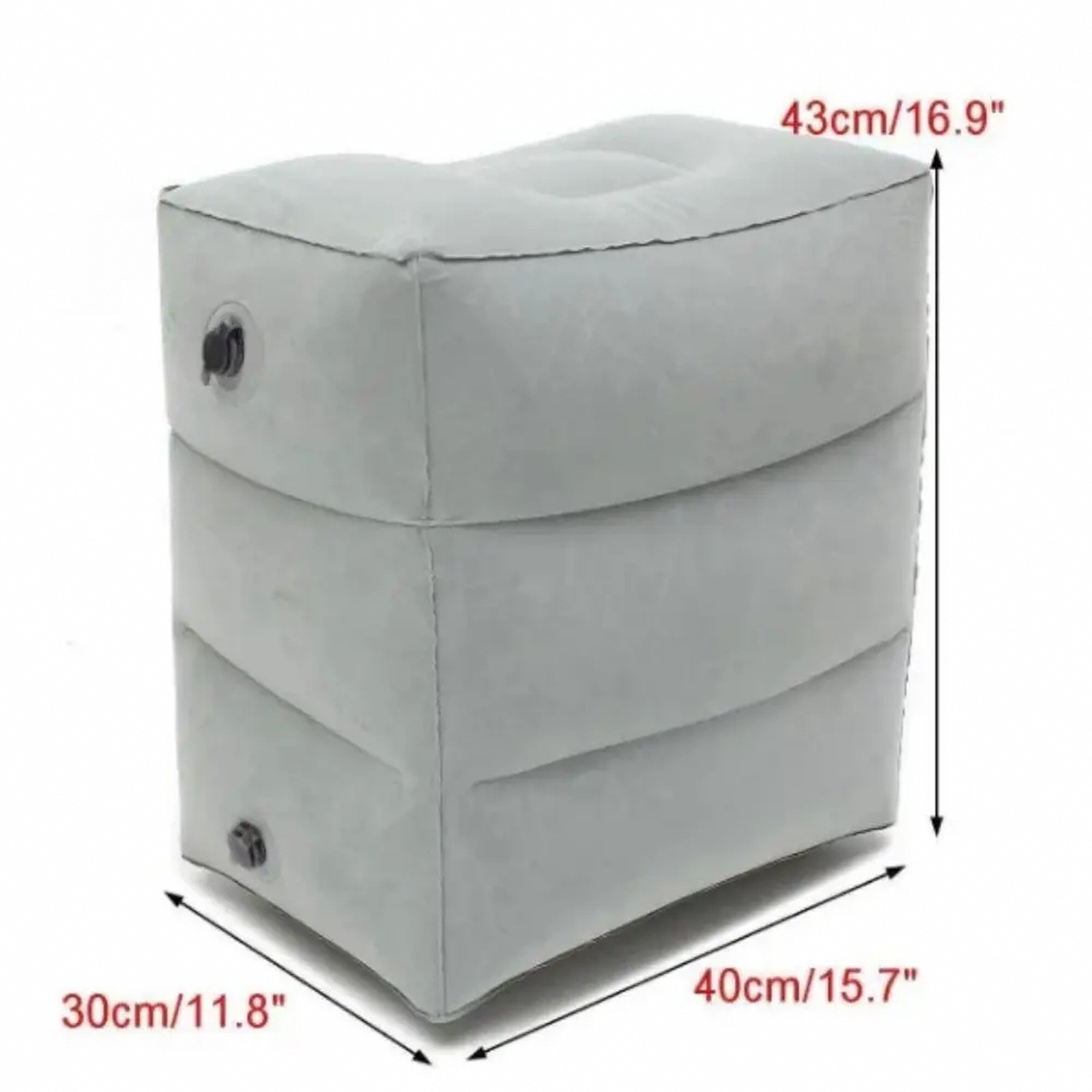 1pc Inflatable Foot Rest Pillow For Travel Portable Adjustable Three Layers