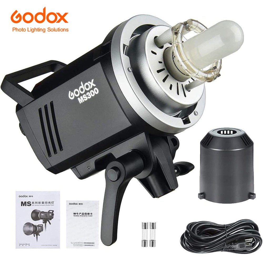 GODOX MS300 300W 2.4G Wireless Compact Studio Flash with 150W Modeling Lamp US