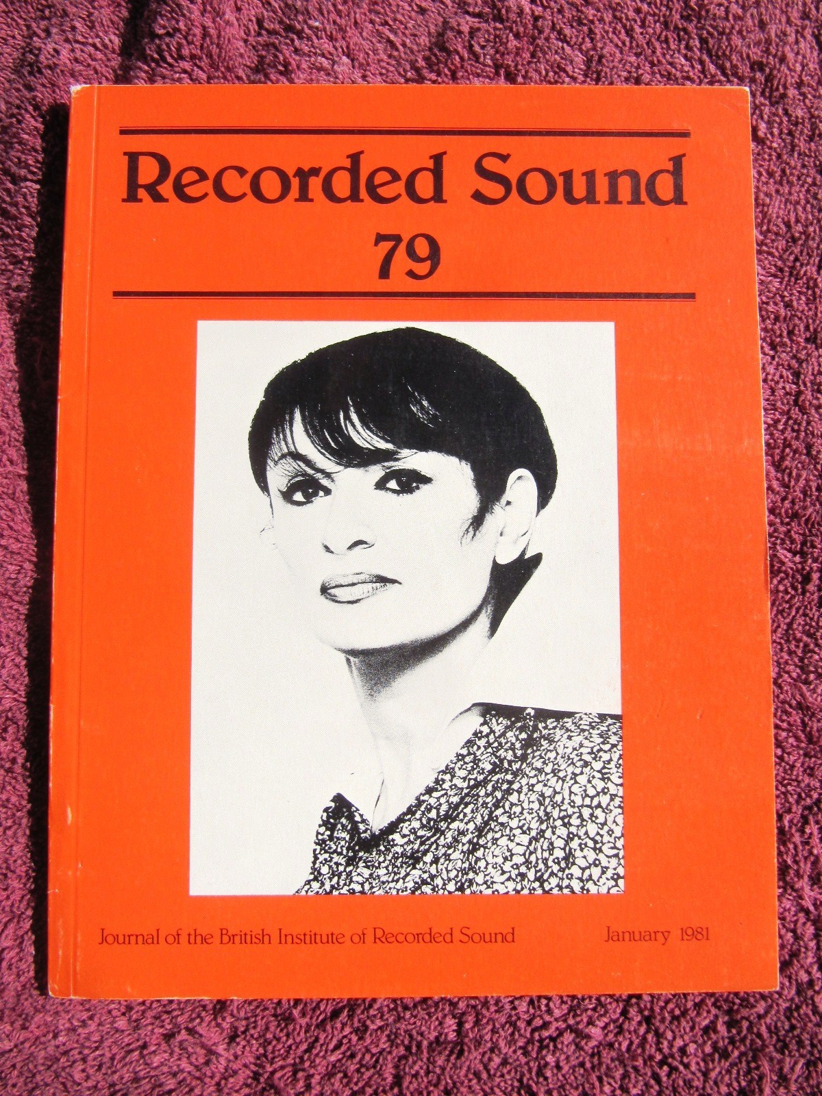 PACKBURN AUDIO NOISE SUPPRESSOR BIRS RECORDED SOUND 1981 No 79 British Institute