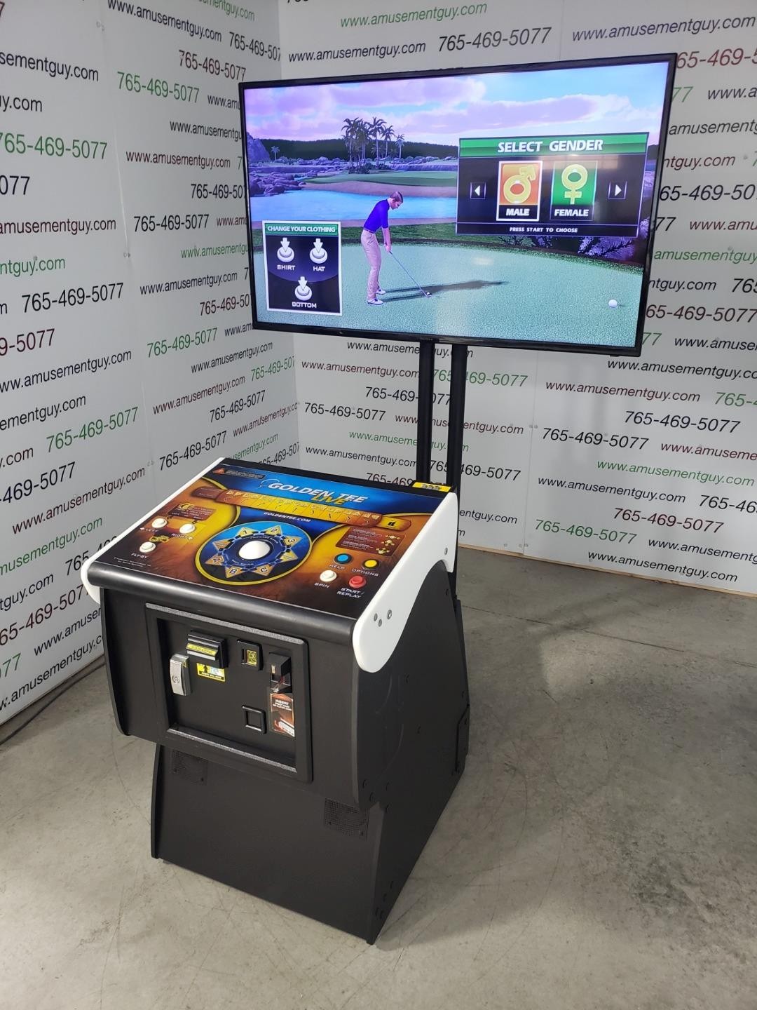 2026 Golden Tee Pedestal by Incredible Technologies COIN-OP Arcade Video Game