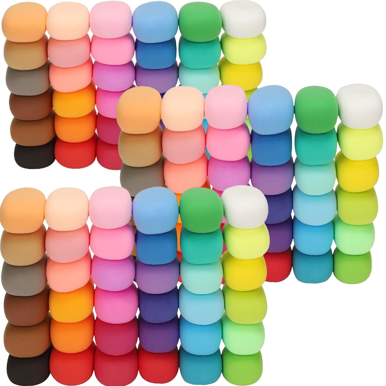 Air Dry Clay, 108 Packs Colored Foam Clay, Molding Clay, Crafting Clay, Molda...