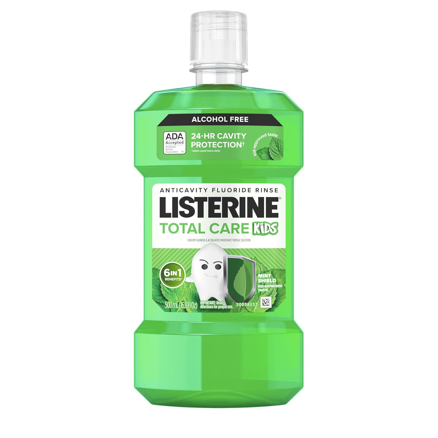 Listerine Total Care Kids Mouthwash, ADA Accepted, Alcohol-Free Anticavity Fluor